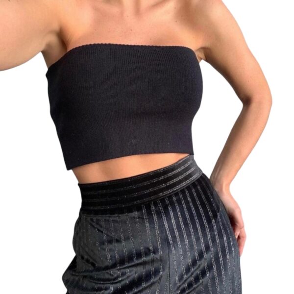 Top Faixa Tricot Modal